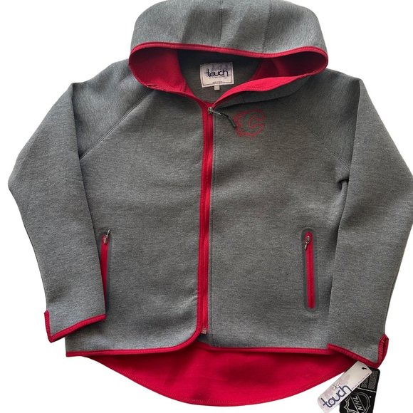 NHL Calgary Flames G-III Womens Large Gray Jacket Touch by Alyssa Milano NWT - Picture 1 of 13